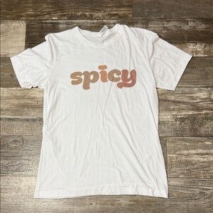 Bella Canvas White 'Spicy' Graphic Tee
